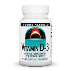 Source Naturals Vitamin D-3 2000 IU - 100 caps