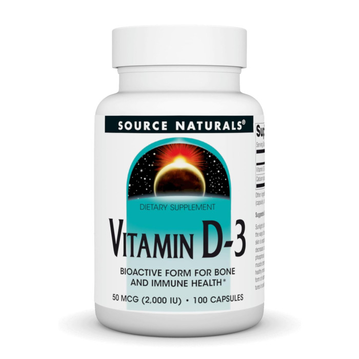 Source Naturals Vitamin D-3 2000 IU - 100 caps