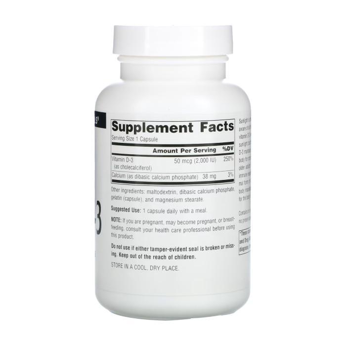 Source Naturals Vitamin D-3 2000 IU - 200 caps