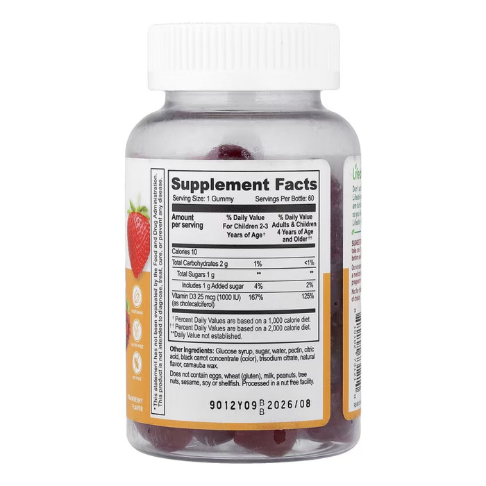 Lifeable Vitamin D Kids - 60 gummies