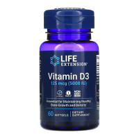 Life Extension Vitamin D3 125 mcg (5000 IU) - 60 softgels