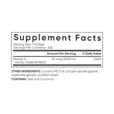 Sport Research Vitamin D3 2000IU - 360 softgels