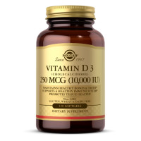 Solgar Vitamin D3 250mcg (10 000IU) - 120 softgels