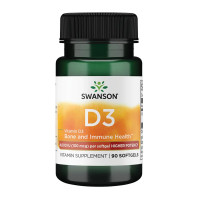 Swanson Vitamin D3 4000 IU (100 mcg) - 90 softgels