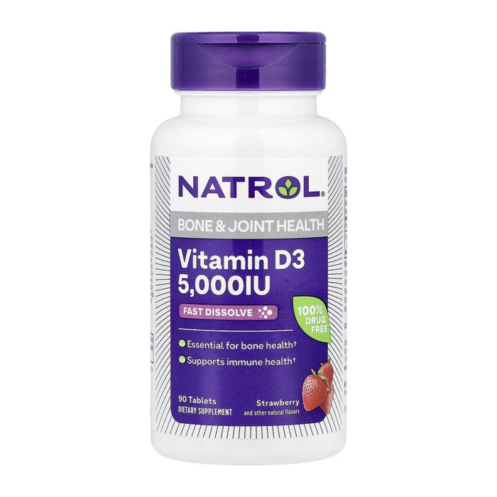 NATROL Vitamin D3 5,000 IU - 90 tabs