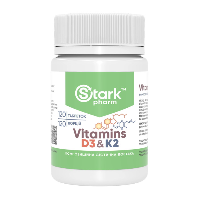 Stark Pharm Vitamin D3 & K2 - 120 tabs