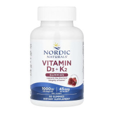 Nordic Naturals Vitamin D3 + K2 - 60 gummies