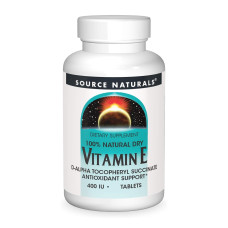 Source Naturals Vitamin E 400 IU D-Alpha Tocopherol - 100 tabs
