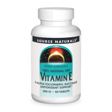 Source Naturals Vitamin E 400 IU D-Alpha Tocopherol - 50 tabs