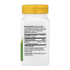 Nature's Way Vitamin E D-Alpha Tocopherol - 100 Softgels