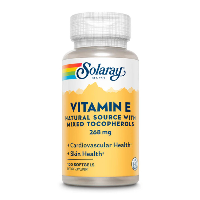 Solaray Vitamin E d-Alpha Tocopherol 268mg - 50 softgels