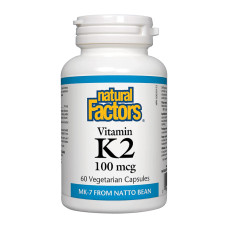 Natural Factors Vitamin K2 100mcg - 60 vcaps