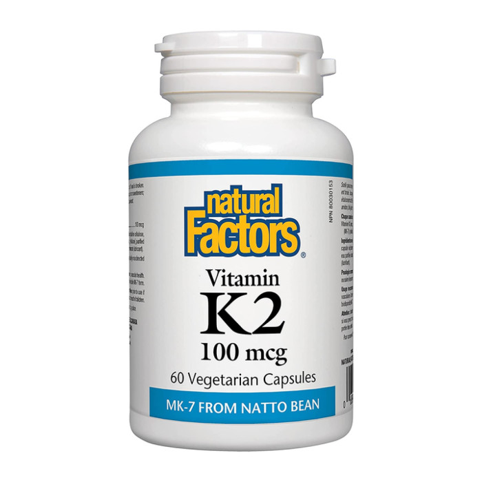 Natural Factors Vitamin K2 100mcg - 60 vcaps