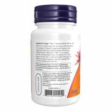 Now Foods Vitamin K2 (MK-7) 300mcg - 60 vcaps