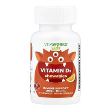 Lifeable VitaWorks Kids Vitamin D - 120 chewables