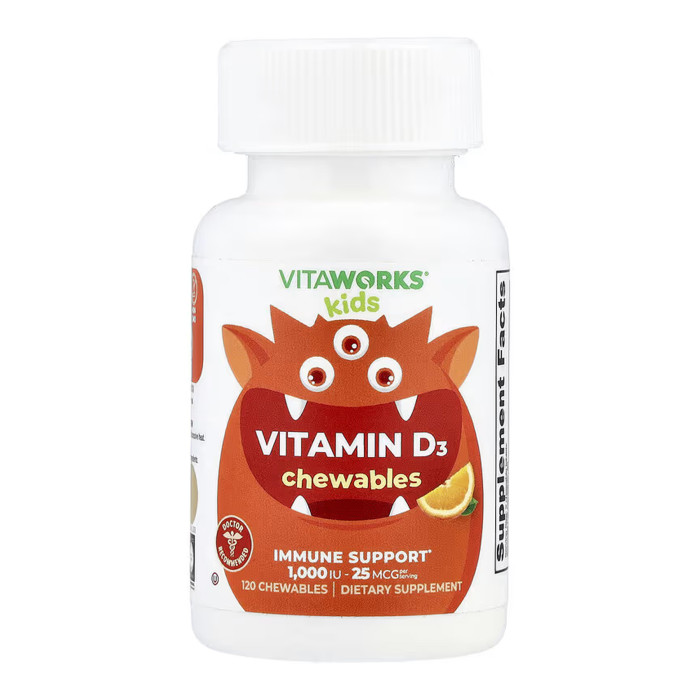Lifeable VitaWorks Kids Vitamin D - 120 chewables