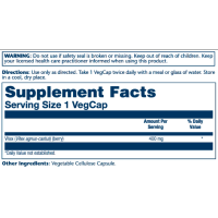 Solaray Vitex Berry Extract 400mg - 100 vcaps