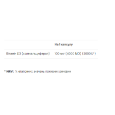 VPLab Vitamin D3 4000IU - 120 softgels