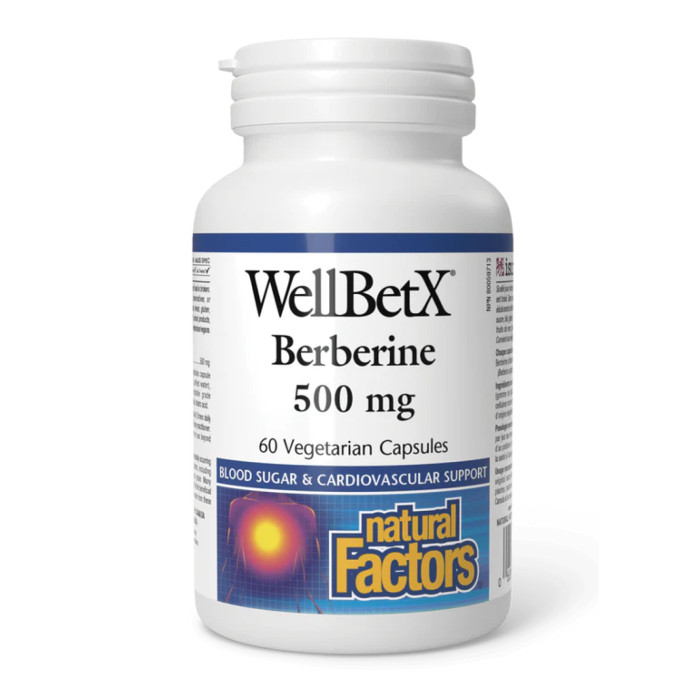 Natural Factors WellBetX Berberine 500mg - 60 vcaps