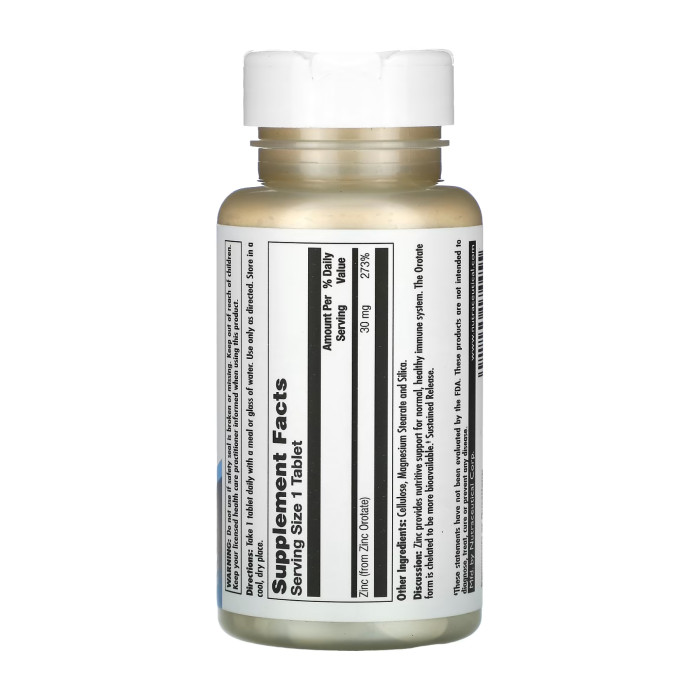 KAL Zinc 30 Orotate Sustained Release - 90 tabs