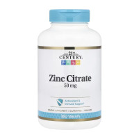 21st Century Zinc Citrate 50 mg - 360 tabs