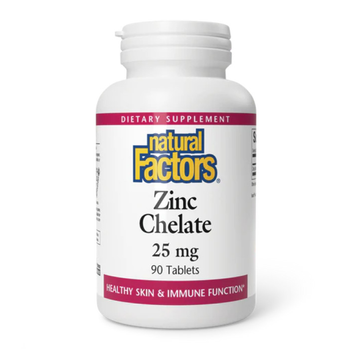 Natural Factors Zinc Chelate 25mg - 90 tabs