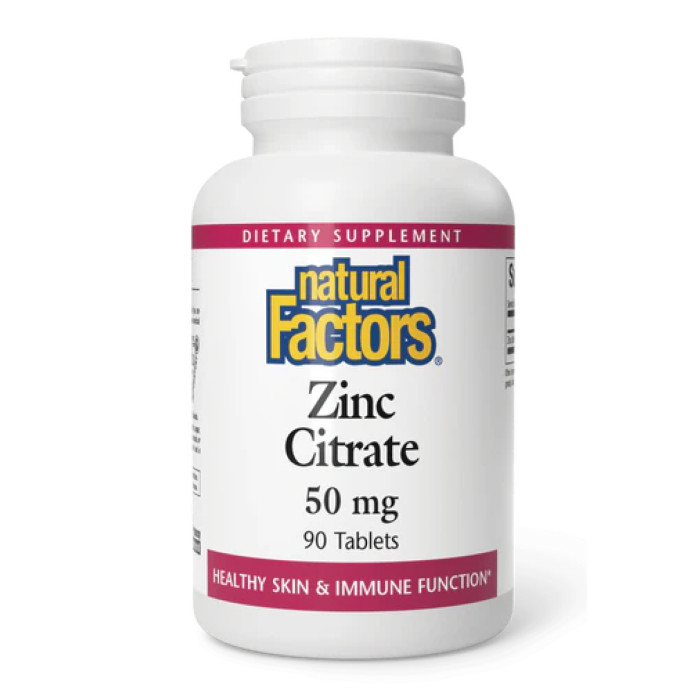 Natural Factors Zinc Citrate 50mg - 90 tabs