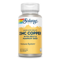 Solaray Zinc Copper - 100 vcaps