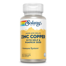 Solaray Zinc Copper - 100 vcaps