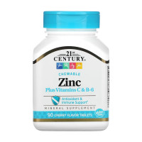 21st Century Zinc Plus Vitamins C & B-6 - 90 tabs Cherry