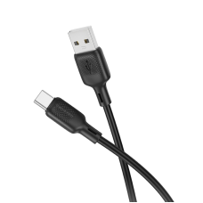 Кабель BOROFONE BX113 Lenny silicone charging data cable Type-C(L=2M) Black