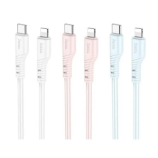 Кабель HOCO X97 Crystal color silicone charging data cable iP white