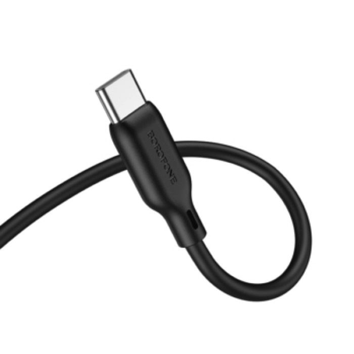 Аудіокабель BOROFONE BL18 Type-C to 3.5mm male, silicone, 1m, Black