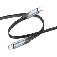Кабель HOCO U119 Type-C to Type-C 60W, 1.2m, nylon, aluminum connectors, Black
