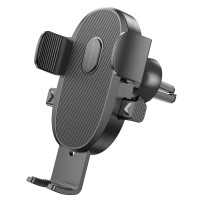 Автотримач для телефона BOROFONE BH92 Grand one-button car holder(air outlet) Black
