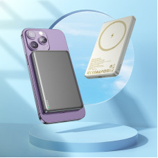 Зовнішній акумулятор HOCO Q26 Joy PD20W magnetic fast charging power bank(5000mAh) metal gray