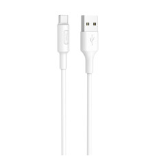 Кабель HOCO X25 USB to Type-C 2A, 1m, PVC, PVC connectors, White