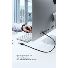 Подовжувач UGREEN US129 USB 3.0 Extension Male Cable 1.5m (Black)(UGR-30126)
