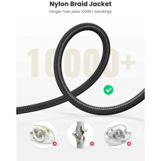 Аудіокабель UGREEN AV112 3.5mm male to 3.5mm male,  Cable Gold Plated Metal Case with Braid, 1m, Black(UGR-50361)