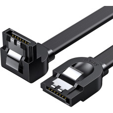 Кабель UGREEN US217 Angled SATA 3 Data Cable 0.5m (Black)(UGR-30797)