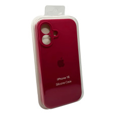 Чохол для смартфона Silicone Full Case AA Camera Protect for Apple iPhone 16 35,Maroon