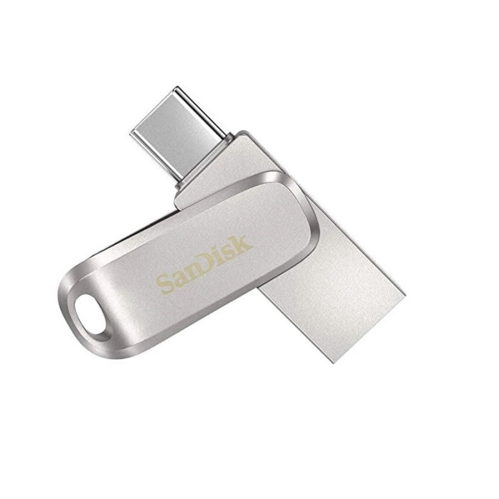 Флеш-накопичувач SanDisk USB 3.1 Ultra Dual Luxe Type-C 256Gb (150 Mb/s)
