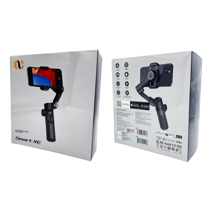 Триосьовий стабілізатор AOCHUAN Professional Gimbal Stabilizer for Smartphone SMART XE Чорний