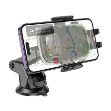 Автотримач для телефона HOCO H15 Fair push-type car holder(center console) Black