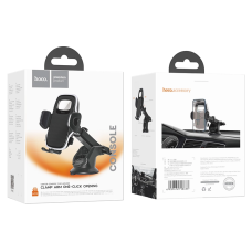 Автотримач для телефона HOCO H15 Fair push-type car holder(center console) Black