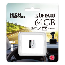 Карта пам'яті microSDXC (UHS-1 U1) Kingston Endurance 64Gb class 10 А1 (R95MB/s, W30MB/s)