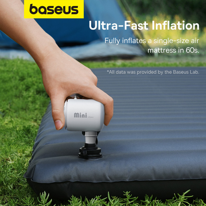 Портативний насос для матраців Baseus PocketGo Portable Air Pump Stellar White