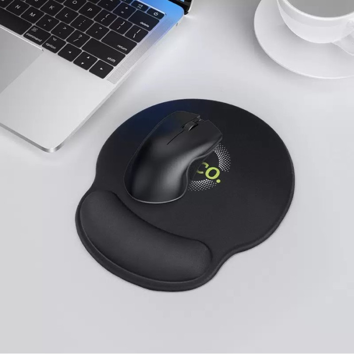 Килимок для миші HOCO GM30 Polar Fox mouse pad with wrist support Black