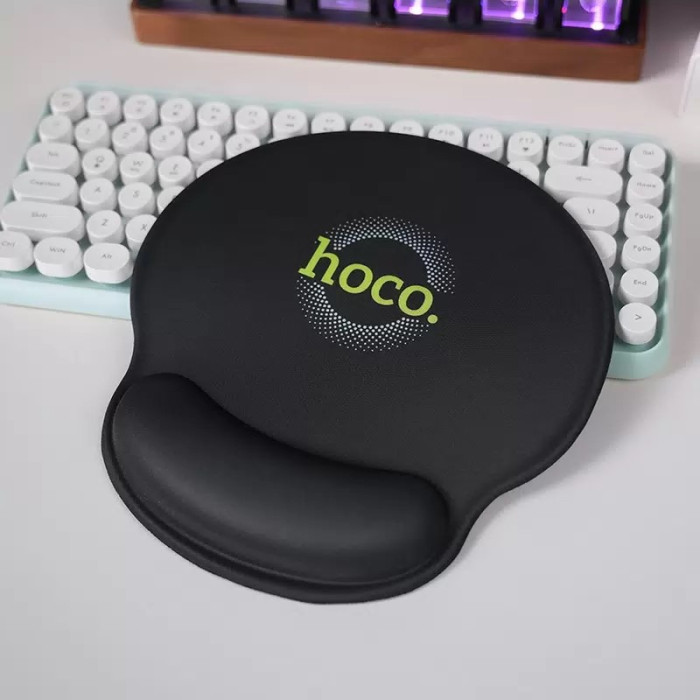 Килимок для миші HOCO GM30 Polar Fox mouse pad with wrist support Black