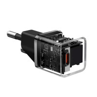 Мережевий зарядний пристрій Baseus GaN5 Fast Charger(mini) 1C 20W EU Black